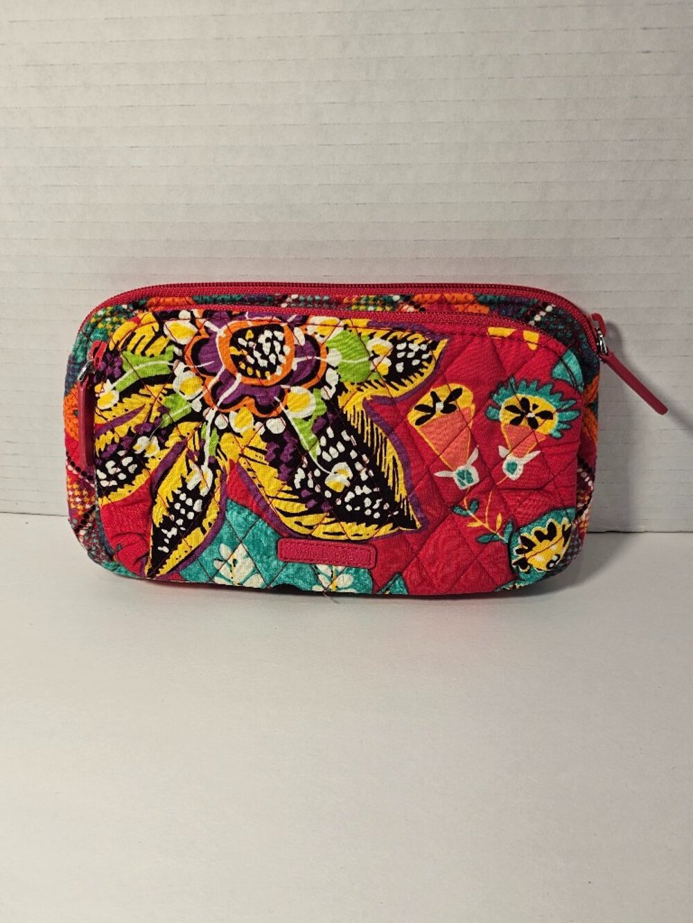 NWOT Vera Bradley Double Zip Cosmetic Rumba Makeup Bag Purse Tote